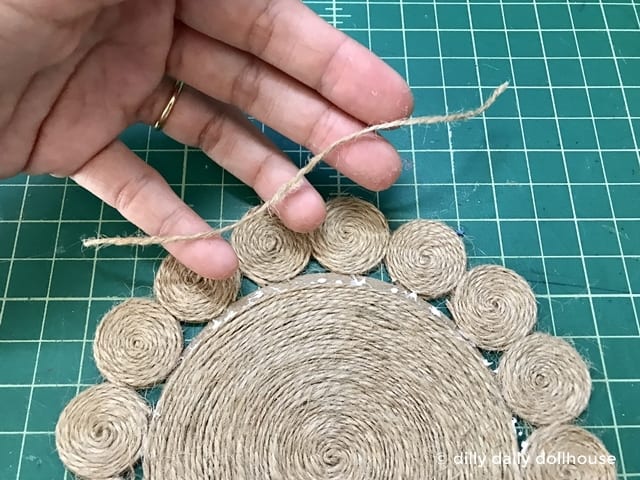 a length of jute twine