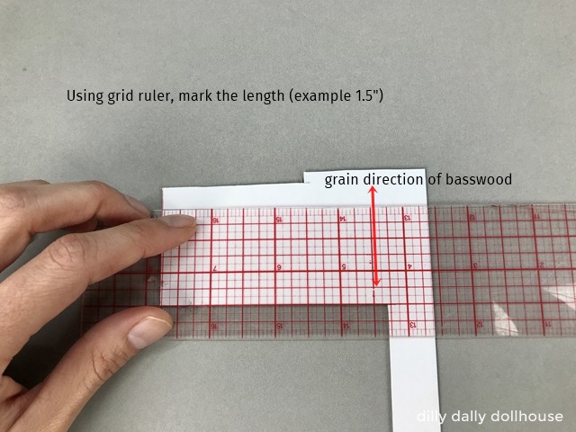 measure matboard at 1.5"