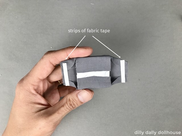 fabric tape applied to fabric