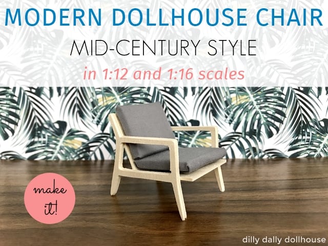 modern dollhouse chair