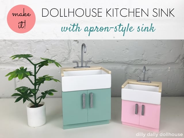 dollhouse kitchen sink 1:12 and Lundby scale