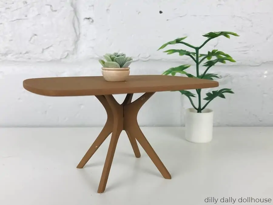 Alex mcm miniature dining table in 12th scale