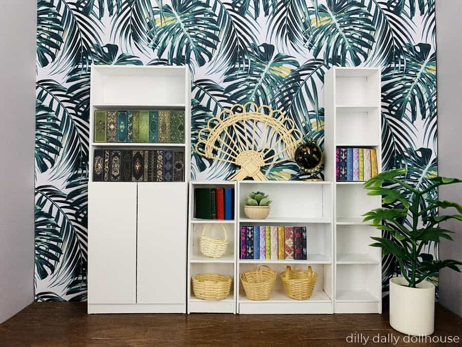 Miniature bookcase top